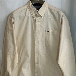 NWOT Alexander Julian Colours Twill Button Down Long Sleeve w/ Collar -Bisque-XL